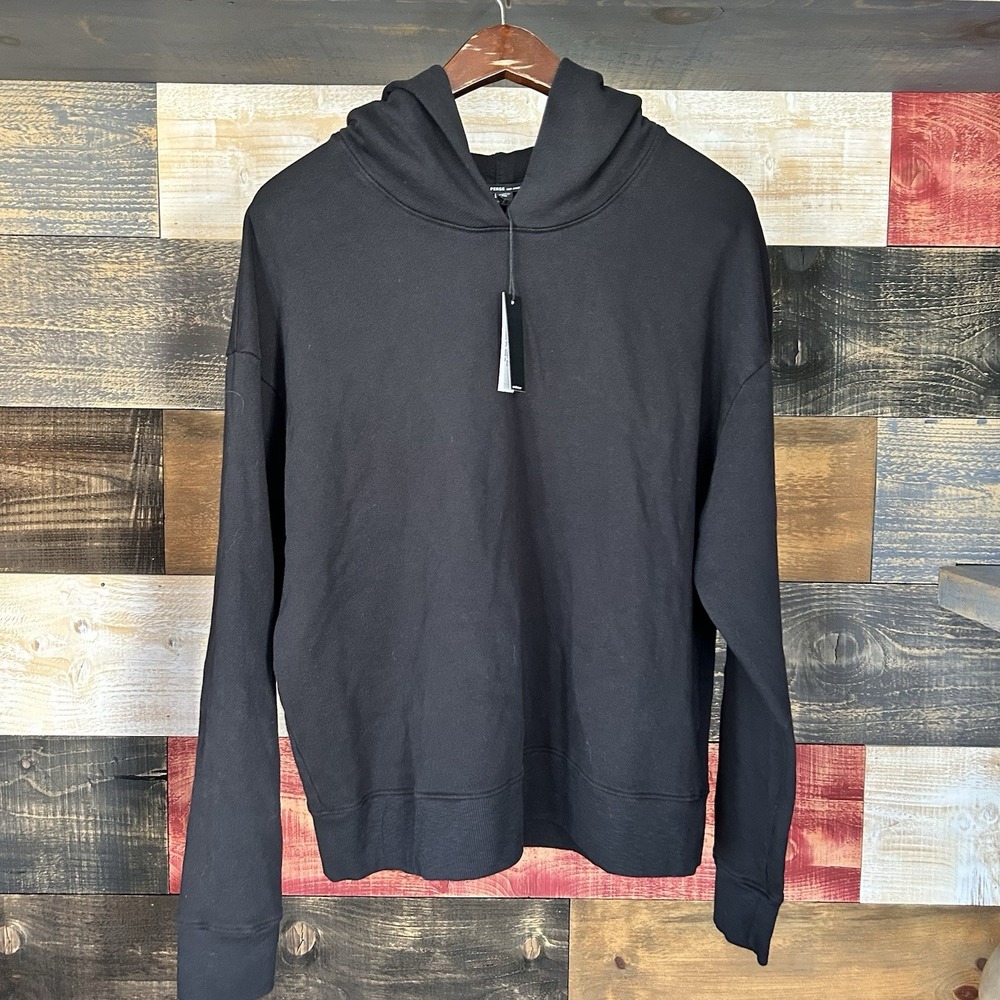 James Perse Live Nation Hoodie Mens Medium 4 XL Black Pullover Sweatshirt Terry